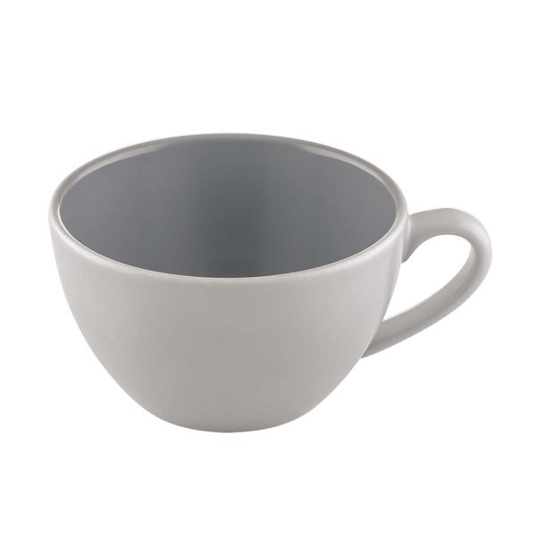 Bauscher, Sandstone : Dekor 700562 Gray Uni - Latte Macchiato-Obere nieder 0,45 ltr.