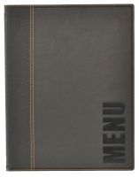 Speisekartenmappe A4, Kunstleder, schwarz, H: 34 cm, B: 24 cm Speisekartenmappe A4, Kunstleder, schwarz, H: 34 cm, B: 24 cm