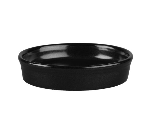 Churchill, Mediterranean - Dip- Schale rund, uni/ schwarz, 11 cm/ 0,11 ltr.