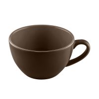 Bauscher, Sandstone : Dekor 700665 Dark Brown Uni - Latte Macchiato-Obere nieder 0,45 ltr. Bauscher, Sandstone : Dekor 700665 Dark Brown Uni - Latte Macchiato-Obere nieder 0,45 ltr.