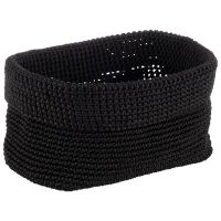 Häkelkorb, Polyester, 24 x 17,5 x 12 cm