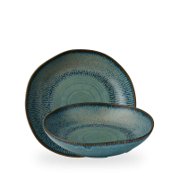 Churchill, Envisage Cascade : Sapphire Blue - Schale tief organisch, 25 x 4,5 cm/ 1,2 ltr. Churchill, Envisage Cascade : Sapphire Blue - Schale tief organisch, 25 x 4,5 cm/ 1,2 ltr.