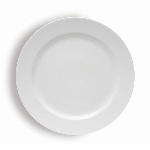 Tognana, Roma - Teller flach, Fahne, uni, weiß, 30 cm