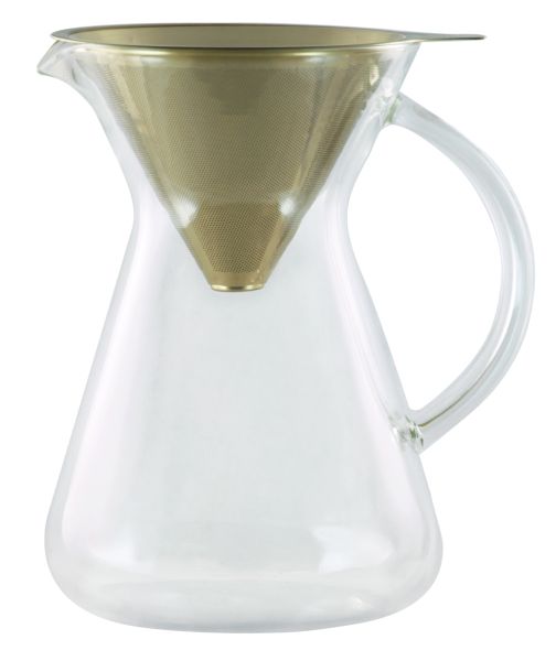 Playground, Glas - Slow Coffee Maker Goldfarben 0,60 ltr.