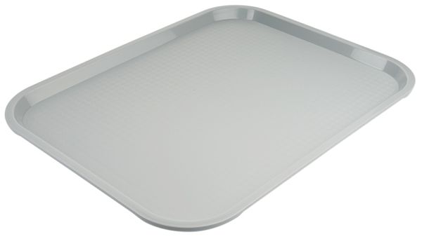 Fast Food Tablett, grau, Polypropylen, 45 x 35 x 2 cm