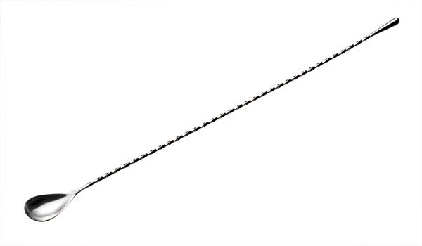 Barlöffel L: 40 cm, Edelstahl, mit gedrehtem Stiel