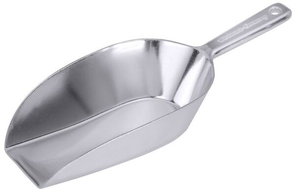 Abwiegeschaufel, I: 0,75 ltr., 22 x 13,5 cm, L: 35 cm, Aluminium