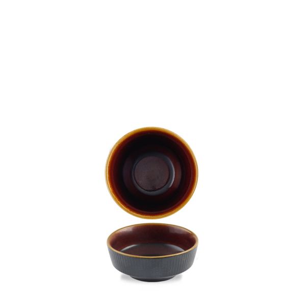 Churchill, Nourish : Tokyo Black Bi-Color - Shallow Bowl 11,5 x 5 cm/ 0,26 ltr.