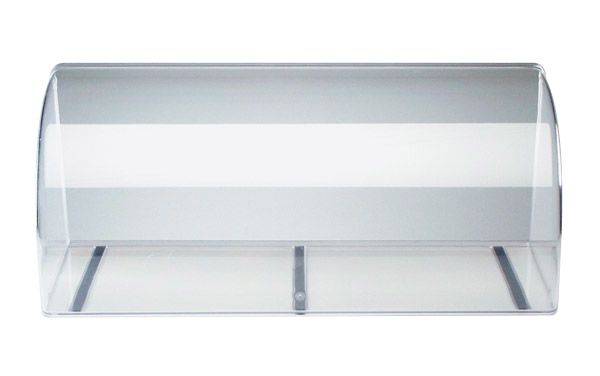 Vitrine / Thekenaufsatz 63,5 x 25 cm, H: 25 cm, SAN, glasklar