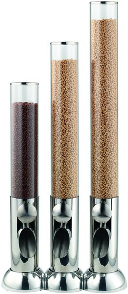CONNECT Müslibar Hopper 4,5 ltr., Edelstahl, Acrylglas, L: 190 mm, B: 170 mm, H: 965 mm