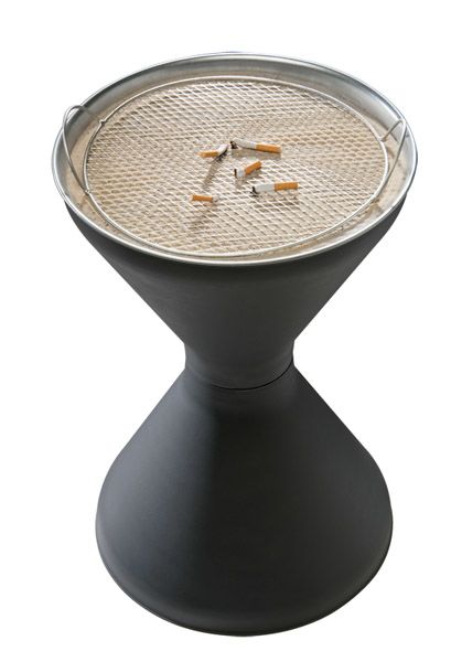 Standascher DIABOLO D: 40 cm, H: 60 cm, PP, verzinktes Blech, inkl. 1,5 kg Sand