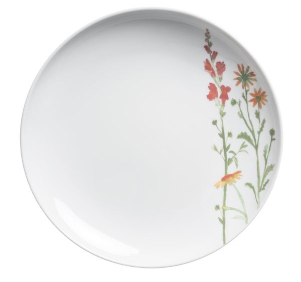 Kahla, Five Senses : Wildblume - Essteller, rot-gelb, 27 cm