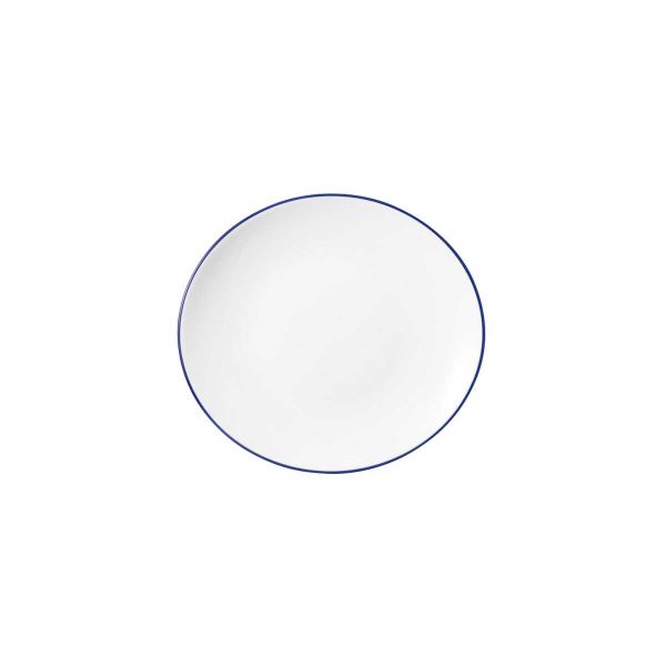 Seltmann Weiden, Modern Life : 10873 Blue Line - Frühstücksteller oval 5234, 21 cm