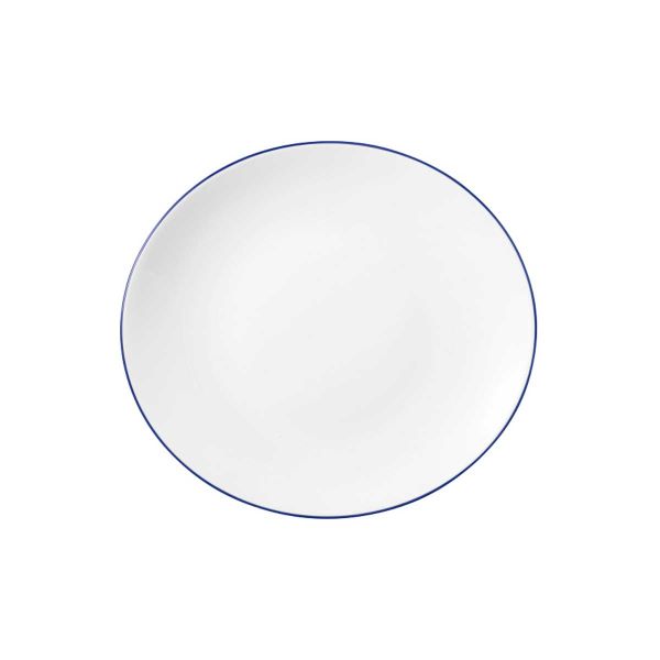 Seltmann Weiden, Modern Life : 10873 Blue Line - Speiseteller oval 5193, 27 cm