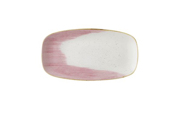 Churchill, Stonecast Accents : Petal Pink - Chefs Platte rechteckig, 35,5 x 18,9 cm