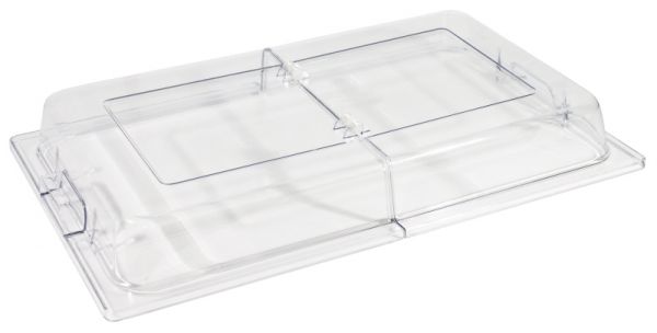 Kuppelhaube GN 1/1, aufklappbar, Polycarbonat, 54 x 33,3 x 7 cm