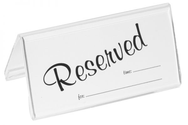 Einschubkarten Reserved, 10 x 5 cm