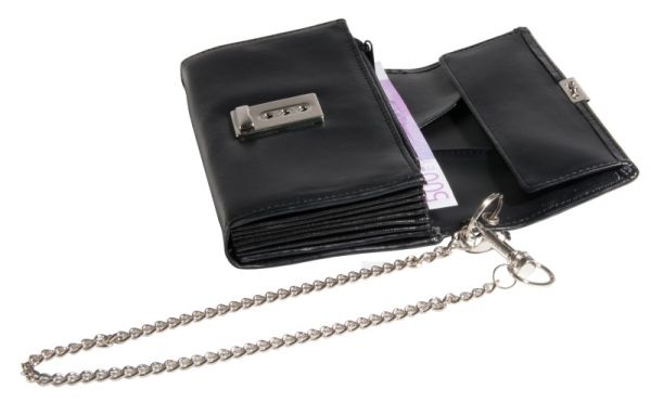 Kellnergeldtasche, aus Kunststoff, 8 Fächer, 17,5 x 10 cm