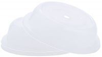 Tellerglocke, transparent, mit Griffloch, Polypropylen, D: 32 cm, H: 6 cm Tellerglocke, transparent, mit Griffloch, Polypropylen, D: 32 cm, H: 6 cm