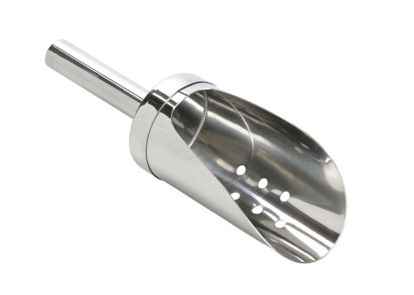 Eisschaufel, metall, perforiert, 5 x 12 x 25,9 cm