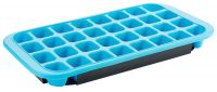 Eiswürfelform, blauem Elastomere, Polypropylen, 32 Fächer, 33 x 18 x 3 cm Eiswürfelform, blauem Elastomere, Polypropylen, 32 Fächer, 33 x 18 x 3 cm