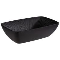 GN 1/4 Schale NERO, Melamin, 26,5 x 16,2 cm, H: 7,5 cm, I: 1,5 ltr., Farbe: schwarz GN 1/4 Schale NERO, Melamin, 26,5 x 16,2 cm, H: 7,5 cm, I: 1,5 ltr., Farbe: schwarz