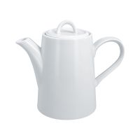 Kaffeekanne m. Deckel, uni, weiss, 10,9 x 15,6 cm / 0,75 ltr. Kaffeekanne m. Deckel, uni, weiss, 10,9 x 15,6 cm / 0,75 ltr.