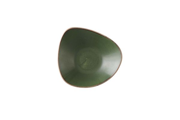 Churchill, Stonecast : Sorrel Green - Schale dreieckig, 23,5 cm/ 0,6 ltr.