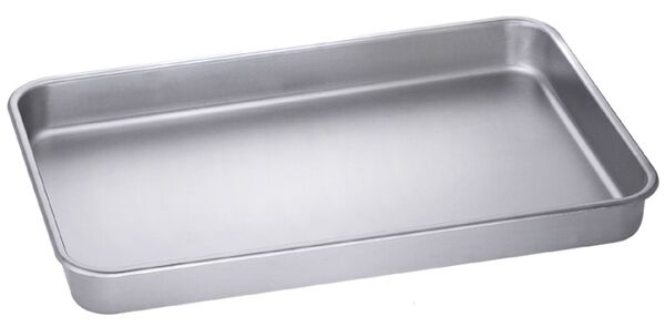 Schale rechteckig, EdSt. 18/10, matt poliert, 45 x 30 x 5 cm, I: 6 ltr.