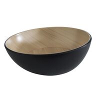 Schale FRIDA, D: 21,5 cm, H: 7 / 8,5 cm, Melamin, innen: Holzoptik Schale FRIDA, D: 21,5 cm, H: 7 / 8,5 cm, Melamin, innen: Holzoptik