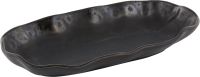 Playground, Steinzeug - NAMI : Platte, oval, ebenholzfarben, 24 x 12 cm Playground, Steinzeug - NAMI : Platte, oval, ebenholzfarben, 24 x 12 cm