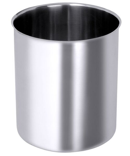 Zylindrischer Behälter ohne Griffe, I: 3 ltr., D: 16,5 cm, H: 18 cm, Edelstahl