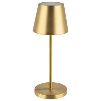 Tischleuchte MERLE, Metall, Farbe: goldfarben, 1x LED 2,0 W / 270 lm, dimmbar in 3 Stufen, D: 11 cm, H: 30,5 cm Tischleuchte MERLE, Metall, Farbe: goldfarben, 1x LED 2,0 W / 270 lm, dimmbar in 3 Stufen, D: 11 cm, H: 30,5 cm