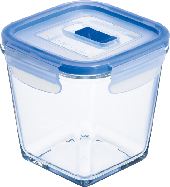 Luminarc, Pure Box Active - Vorratsdose, quadratisch, 11,4 x 11,4 cm/ 0,75 ltr.