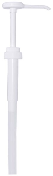 Pumpaufsatz weiß, 30 ml Portion, L: 25 cm, D: 0,04 cm