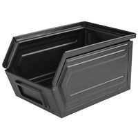 Snackbox INDUSTRIAL, 23x 15,5 cm, H: 13 cm, Metall, schwarz, mit Beschriftungsfach Snackbox INDUSTRIAL, 23x 15,5 cm, H: 13 cm, Metall, schwarz, mit Beschriftungsfach