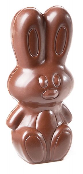 Schokoladen- Form Hase, 275 x 135 mm, 1 x 4 Stück 45,5 x 99,5 x 19 mm