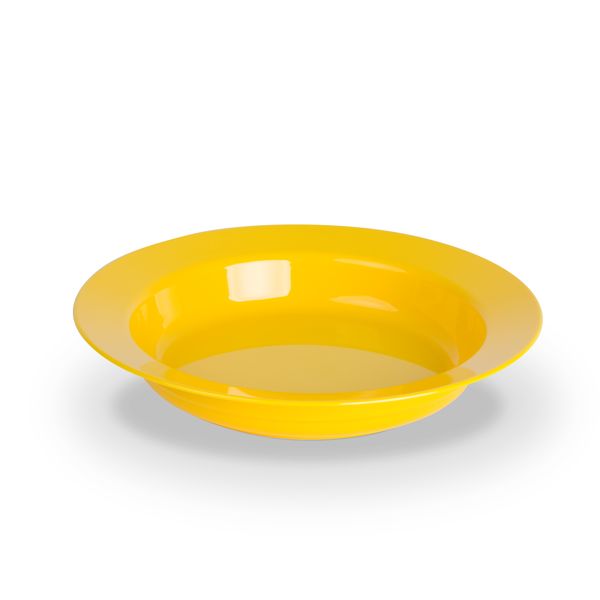 Teller tief PC, uni, gelb, D: 19 cm/ 0,35 ltr.