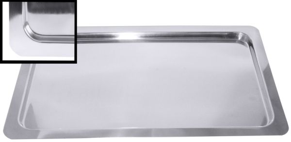 GN Tablett GN 1/1, Edelstahl, 53 x 32,5 x 1,5 cm