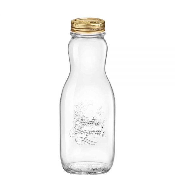 Bormioli, Quattro Stagioni - Slim Flasche m. Deckel 10,1 x 24,8 cm/ 1,00 ltr.