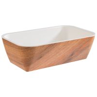 GN 1/4 Schale CRAZY WOOD, Melamin, Holzoptik, 26,5 x 16,2 x 8 cm, I: 1,8 ltr. GN 1/4 Schale CRAZY WOOD, Melamin, Holzoptik, 26,5 x 16,2 x 8 cm, I: 1,8 ltr.