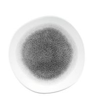 Churchill, Raku : Quartz Black - Teller flach rund Organisch, 26,4 cm Churchill, Raku : Quartz Black - Teller flach rund Organisch, 26,4 cm