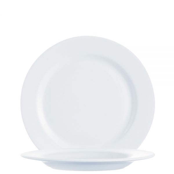 Arcoroc, Intensity - Teller flach, uni, weiss, 25,5 cm