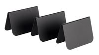 Tischaufsteller 10er Set, 7,5 x 3,5 cm, H: 5 cm, PVC, schwarz Tischaufsteller 10er Set, 7,5 x 3,5 cm, H: 5 cm, PVC, schwarz