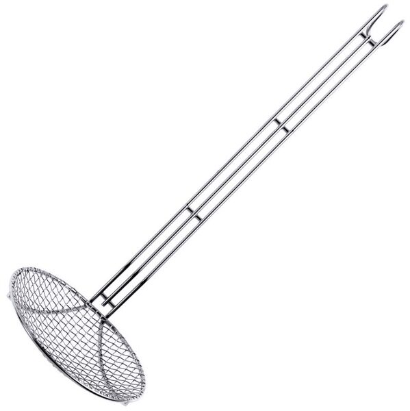 Frittierlöffel rund, Edelstahl, D: 26 cm, Stiellänge: 50 cm