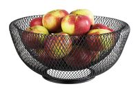 Brot und Obstkorb WIRE, Metall, D: 31 cm, H: 14 cm, Farbe: schwarz Brot und Obstkorb WIRE, Metall, D: 31 cm, H: 14 cm, Farbe: schwarz