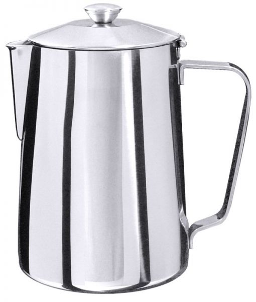 Kaffeekanne, Scharnierdeckel, Edelstahl, I: 1,5 ltr., H: 19 cm
