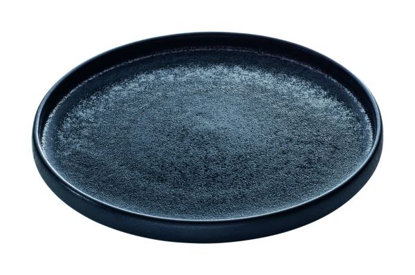 Playground, Steinzeug - NARA Schwarz : Teller flach rund 27 cm