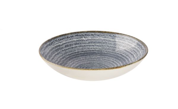 Churchill, Homespun : Slate Blue - Teller tief Coup, 18,2 cm/ 0,43 ltr.