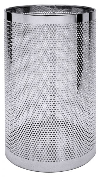 Papierkorb/ Schirmständer, perforiert, Edelstahl, D: 30 cm, H: 55 cm